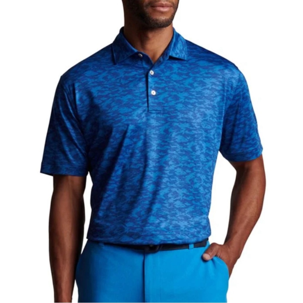 Peter Millar Fish Camo Performance Polo NWT - Picture 3 of 13